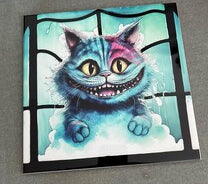 Carreau Céramique Vitrail 20x20 — Chats, Décoration Murale Sublimée
